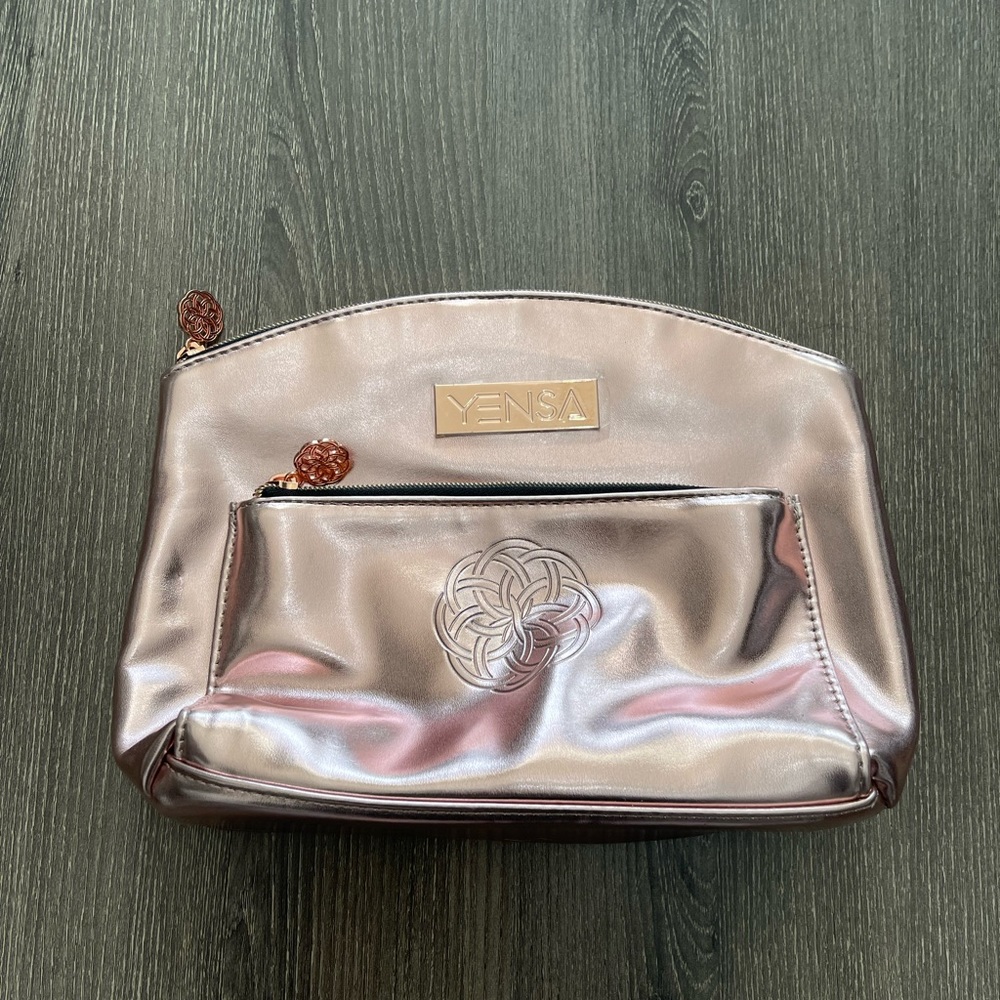 NEW Yensa Makeup Bag Rose Gold
